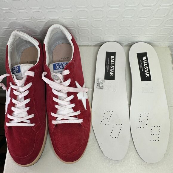 Golden Goose Red Ball Star Sneakers Size 12 - Picture 12 of 13